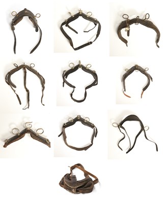 Lot 718 - Lot of various leather horse saddles