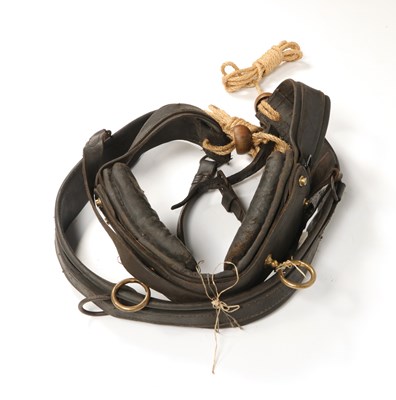 Lot 719 - Five various leather horse saddles