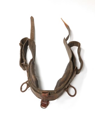 Lot 719 - Five various leather horse saddles