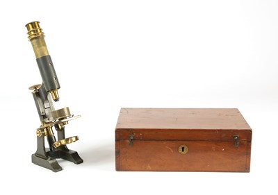 Lot 69 - J. Parkes and Son’s “English Medical” microscope, Circa 1880