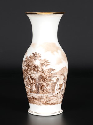 Lot 1108 - A 19th century Hand-painted Vase