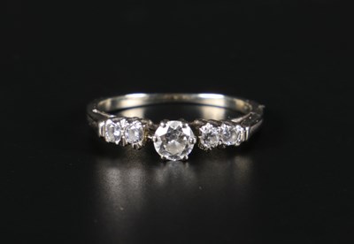 Lot 2 - 18 Carat White Gold Ring with Diamonds