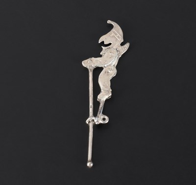 Lot 27 - A Miniature Silver Articulated Mr. Punch