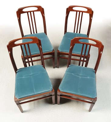 Lot 1210 - 4 Art Nouveau Schuitema Dining Room Chairs