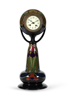 Lot 231 - Art Nouveau Pottery Clock, ca 1905.