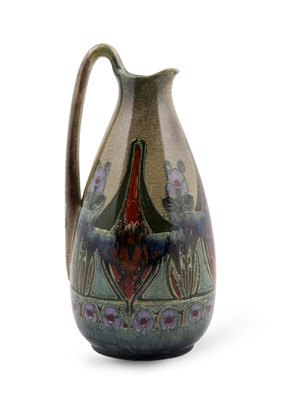 Lot 229 - Art Nouveau Pottery 'Mijnlief' Jug, ca 1900.