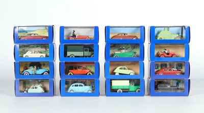 Lot 1297 - Herge; Kuifje curiosa. Modelauto's (60x).