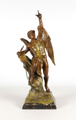 Lot 1014 - Sculpture - Emile-Louis Picault -The Human Genius