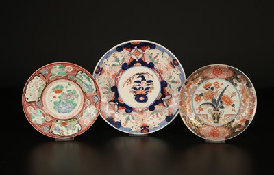 Lot 1115 - Japan three Imari porcelain plates