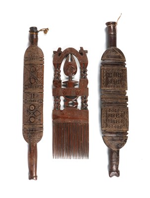 Lot 1058 - Lot with Three African items