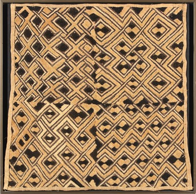 Lot 644 - Kuba raffia textielpaneel, Democratische Republiek Congo.