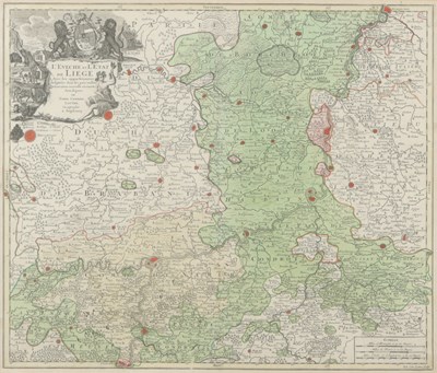 Lot 134 - Tobie Conrad Lotter - L'Eveche et L'Etat de Liege (...) circa 1755