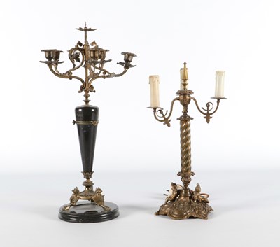 Lot 1098 - 2 Antique candelabra