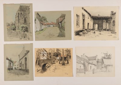 Lot 123 - Lot with 16 different Pen Drawings - A. Vermeulen (1900-1987)