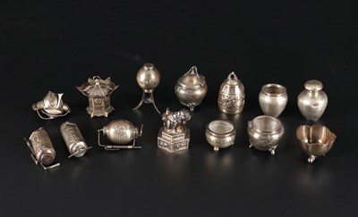 Lot 57 - 14 Sterling Silver Salts