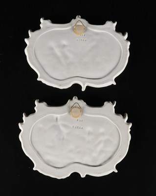 Lot 87 - Pair of Bisque Porcelain Plaques with Putti.