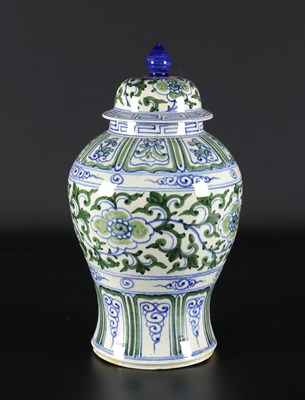 Lot 1175 - A Chinese Porcelain Vase with Cover