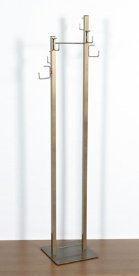 Lot 1189 - Vintage brass coat rack