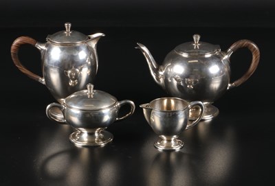 Lot 95 - Silver Coffee and Tea Service