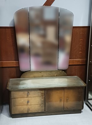 Lot 1275 - Mirror kabinet - 2 Chairs and a Side table