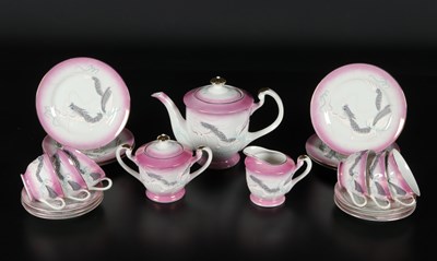 Lot 1282 - Antique Japanese porcelain tea set