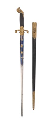 Lot 41 - 18TH CENTURY HIRSCHFÄNGER, or HUNTING SWORD