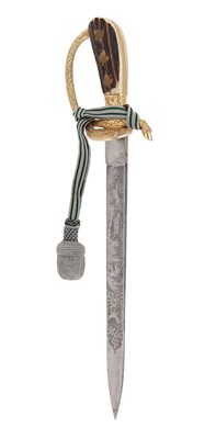 Lot 107 - WWII HUNTING DAGGER (HIRSHFÄNGER) FOR CHIEF FORESTER