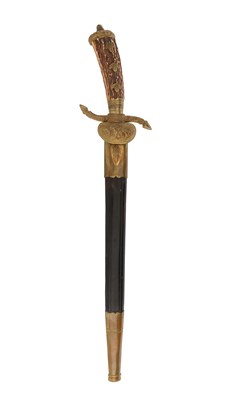 Lot 108 - GERMAN THIRD REICH TROPHY DAGGER (HIRSHFÄNGER)