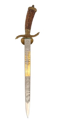 Lot 108 - GERMAN THIRD REICH TROPHY DAGGER (HIRSHFÄNGER)