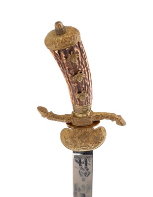 Lot 108 - GERMAN THIRD REICH TROPHY DAGGER (HIRSHFÄNGER)