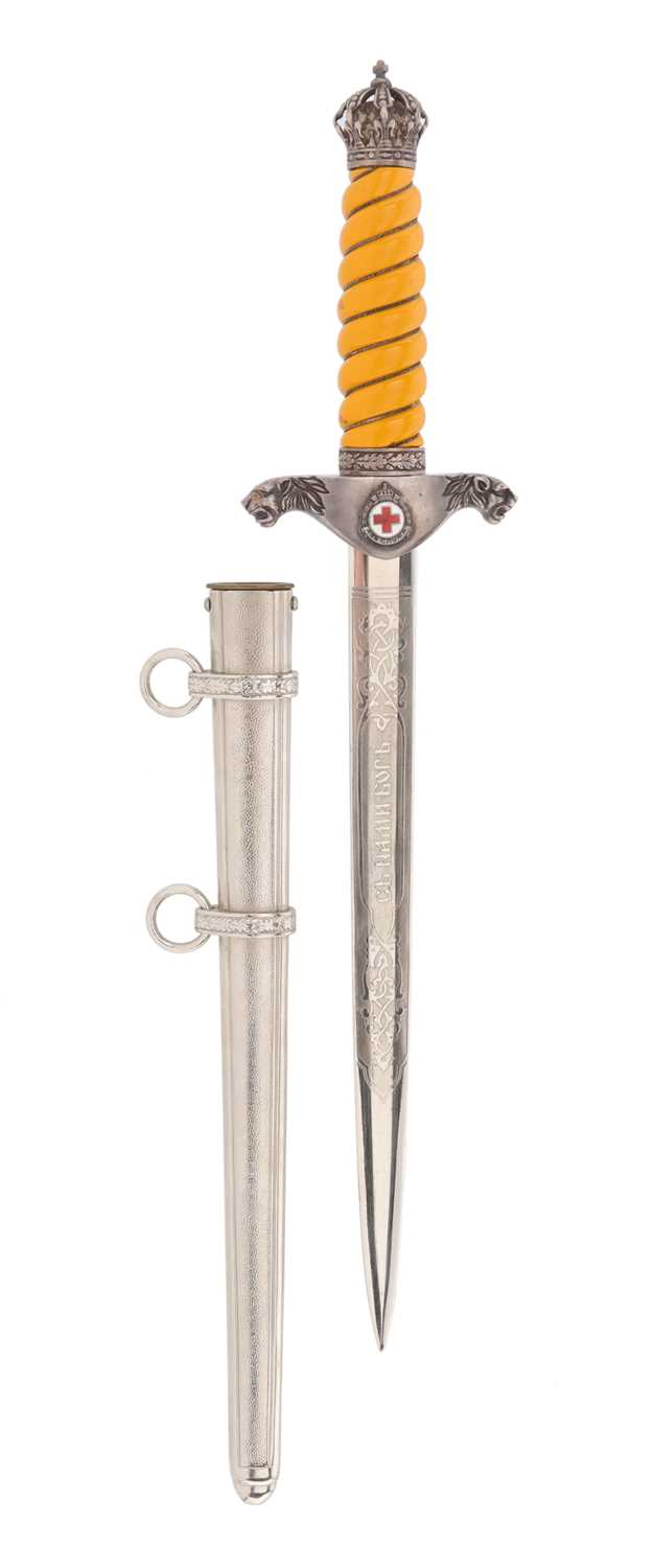 Lot 138 - ROYAL BULGARIAN ARMY DAGGER, M1936, FOR CORPSMAN OR PHYSICIANS
