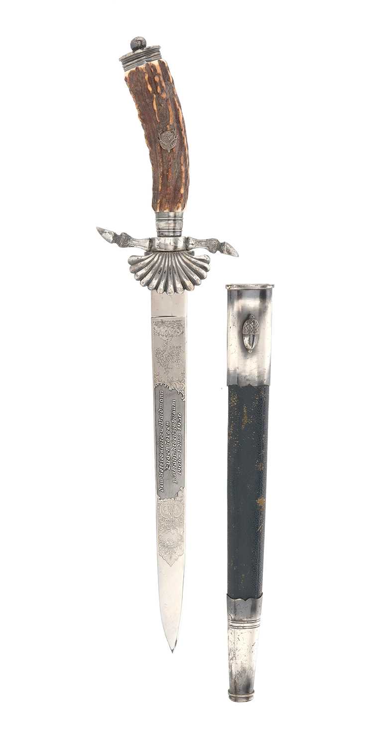 Lot 79 - GERMAN PRESENTATION HUNTING HANGER (HIRSCHFÄNGER)