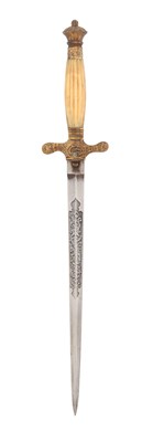 Lot 128 - 19TH CENTURY DANUBE SHPPING COMPANY DAGGER