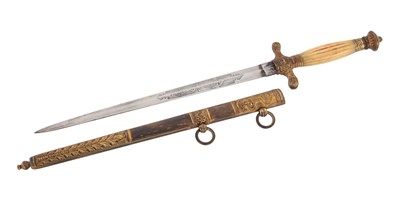 Lot 128 - 19TH CENTURY DANUBE SHPPING COMPANY DAGGER