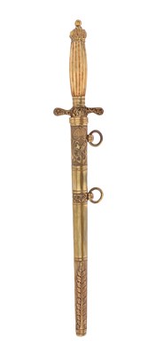 Lot 130 - RARE AUSTRO-HUNGARIAN NAVAL OFFICER'S DAGGER, M1849