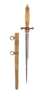 Lot 130 - RARE AUSTRO-HUNGARIAN NAVAL OFFICER'S DAGGER, M1849