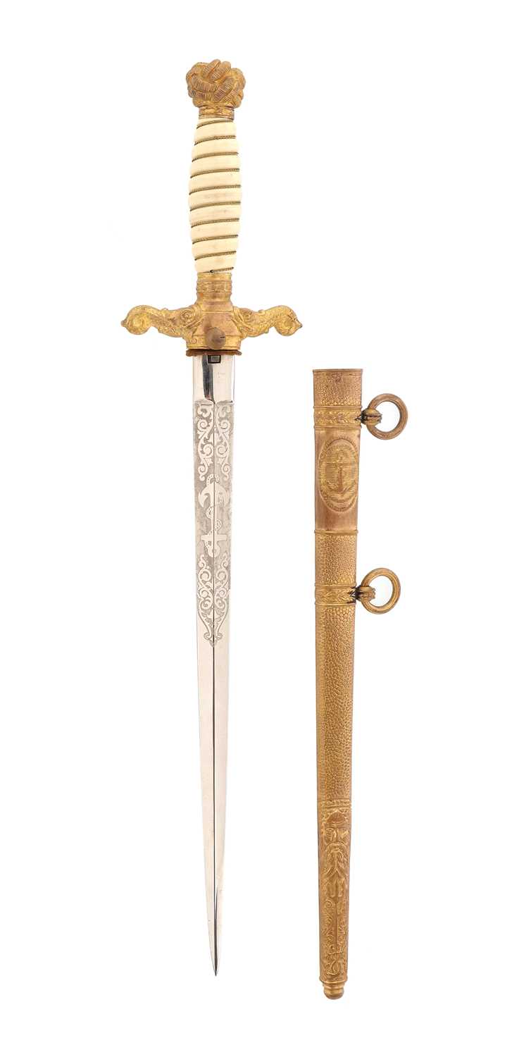 Lot 131 - YUGOSLAVIAN NAVY OFFICER'S DIRK M1924