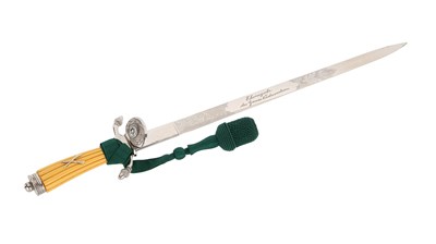 Lot 124 - A HUNTING HANGER OF THE GERMAN SHOOTING ASSOCIATION