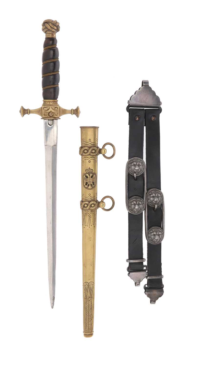 Lot 139 - YUGOSLAVIAN PUBLICS SERVANTS DAGGER, CA 1930-1944