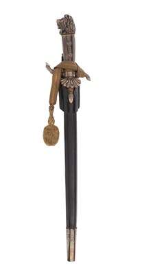 Lot 92 - BAVARIAN SILVER HUNTING HIRSCHFÄNGER