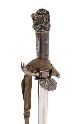 Lot 92 - BAVARIAN SILVER HUNTING HIRSCHFÄNGER