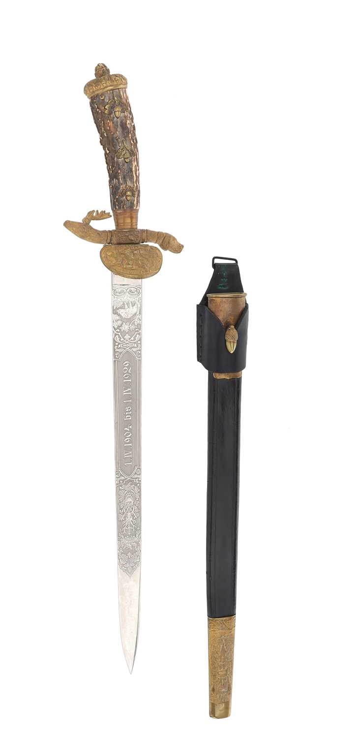 Lot 106 - GERMAN HUNTING HANGER (HIRSCHFÄNGER)