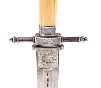 Lot 125 - A LATE 19TH CENTURY FREEMASON DAGGER