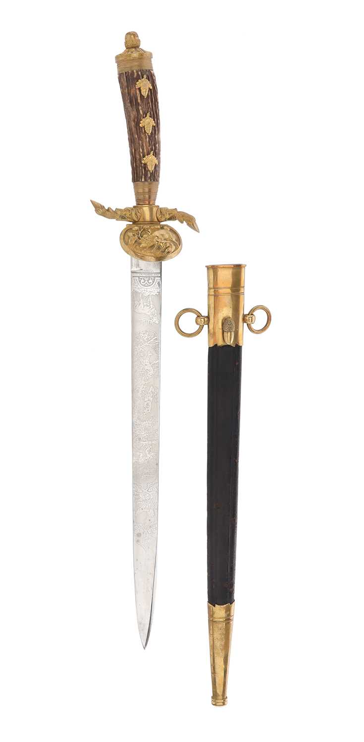 Lot 98 - GERMAN HUNTING HANGER (HIRSCHFÄNGER)