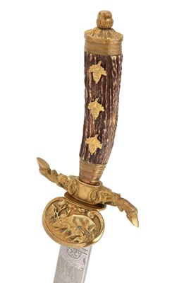 Lot 98 - GERMAN HUNTING HANGER (HIRSCHFÄNGER)