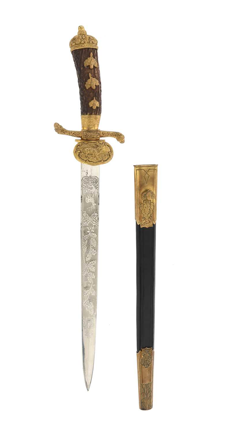 Lot 100 - GERMAN HUNTING HANGER (HIRSCHFÄNGER)