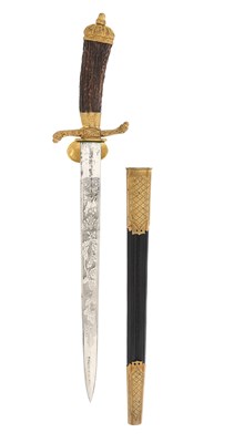 Lot 100 - GERMAN HUNTING HANGER (HIRSCHFÄNGER)