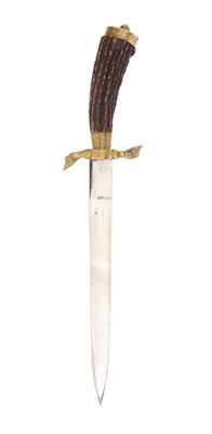 Lot 117 - GERMAN THIRD REICH TROPHY DAGGER (HIRSHFÄNGER)